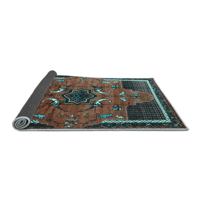 Sideview of Persian Light Blue Traditional Rug, tr1209lblu