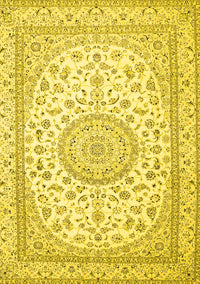 Medallion Yellow Traditional Rug, tr120yw