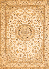 Medallion Orange Traditional Rug, tr120org