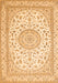 Medallion Orange Traditional Rug, tr120org