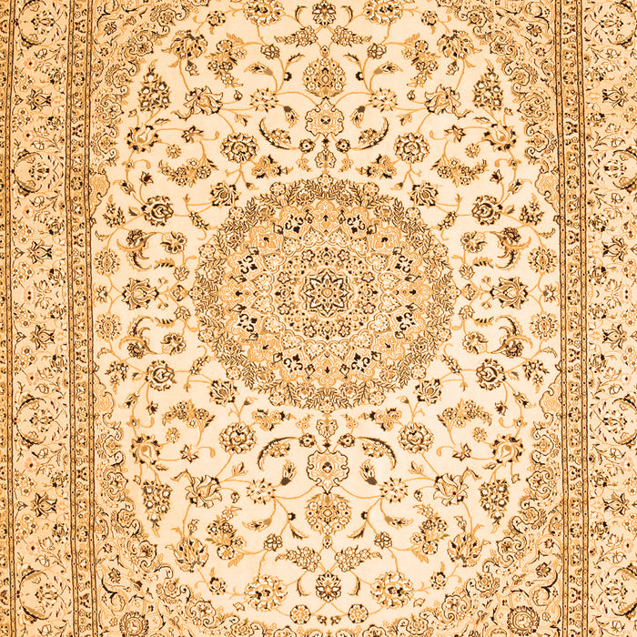 Medallion Orange Traditional Rug, tr120org