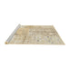 Sideview of Machine Washable Traditional Vanilla Gold Rug, wshtr121
