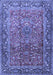 Machine Washable Persian Blue Traditional Rug, wshtr1210blu