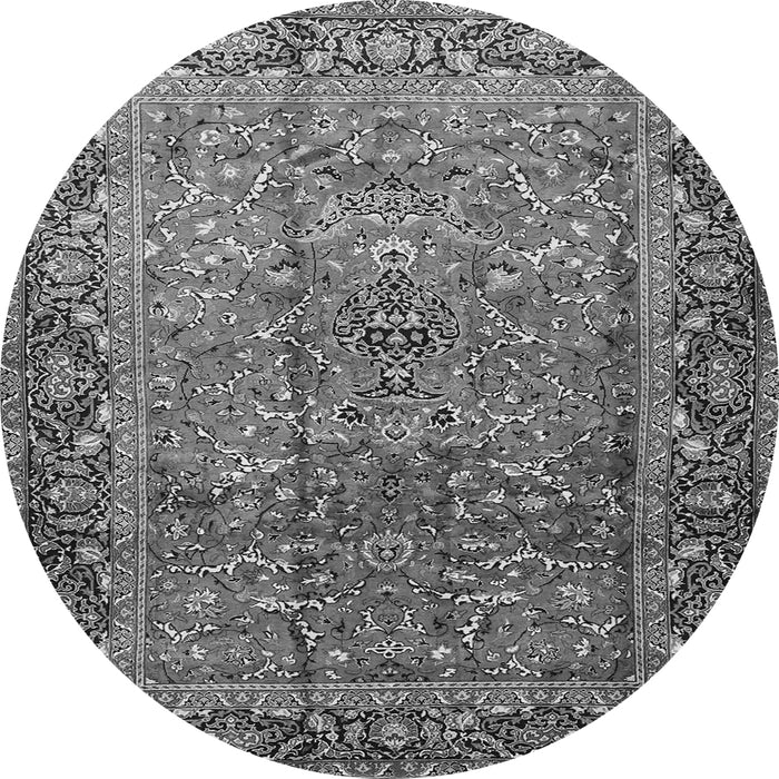 Machine Washable Persian Gray Traditional Rug, wshtr1210gry