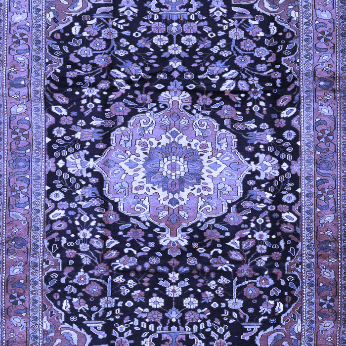 Medallion Blue Traditional Rug, tr1211blu