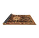 Sideview of Medallion Brown Traditional Rug, tr1211brn