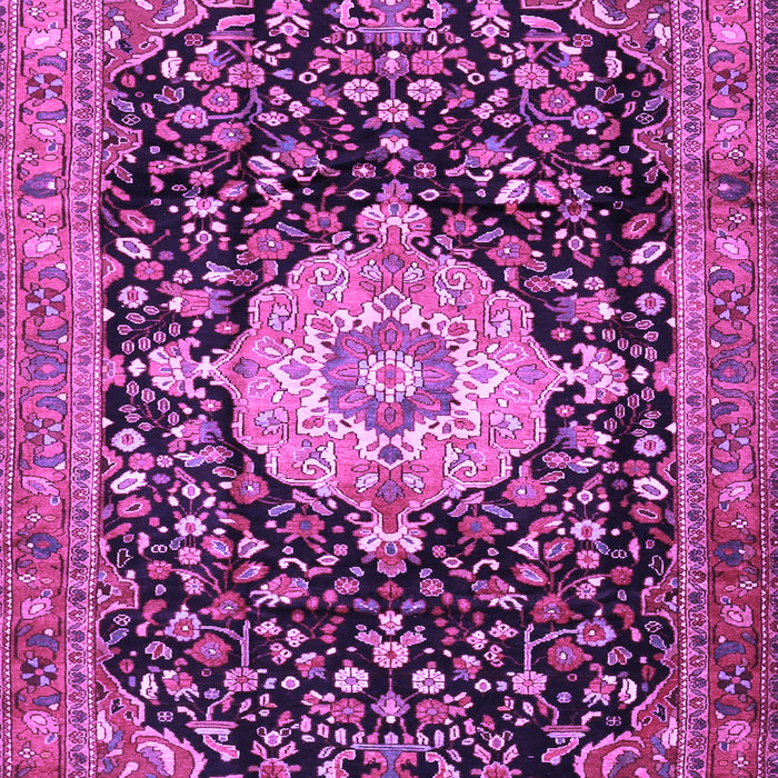 Medallion Purple Traditional Rug, tr1211pur