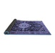 Sideview of Medallion Blue Traditional Rug, tr1211blu