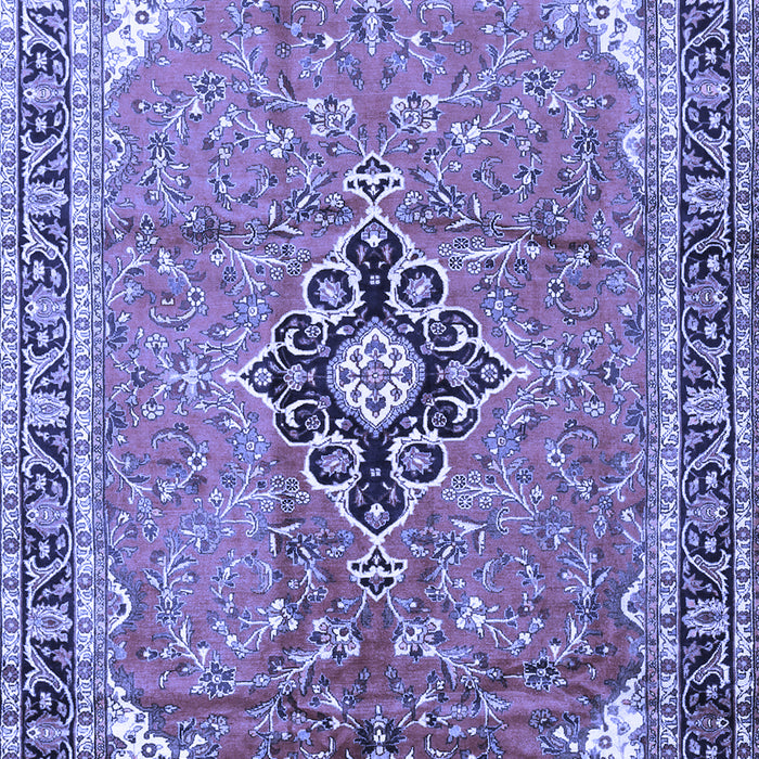 Medallion Blue Traditional Rug, tr1212blu
