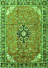 Medallion Green Traditional Rug, tr1212grn