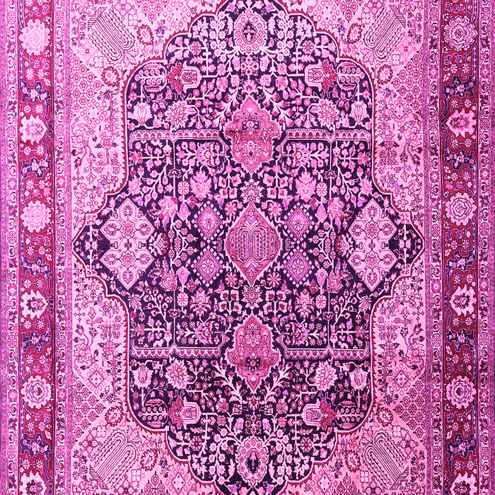 Machine Washable Persian Pink Traditional Rug, wshtr1213pnk