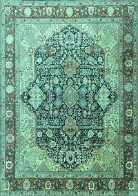 Persian Turquoise Traditional Rug, tr1213turq