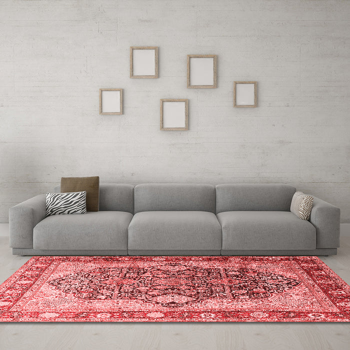 Traditional Red Washable Rugs