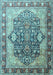 Machine Washable Persian Light Blue Traditional Rug, wshtr1213lblu