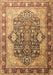 Machine Washable Persian Brown Traditional Rug, wshtr1213brn