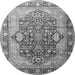 Square Persian Gray Traditional Rug, tr1213gry