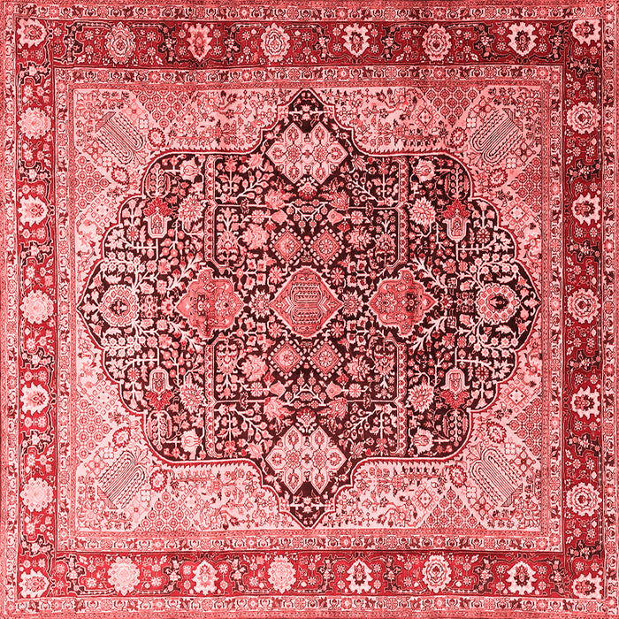 Machine Washable Persian Red Traditional Rug, wshtr1213red