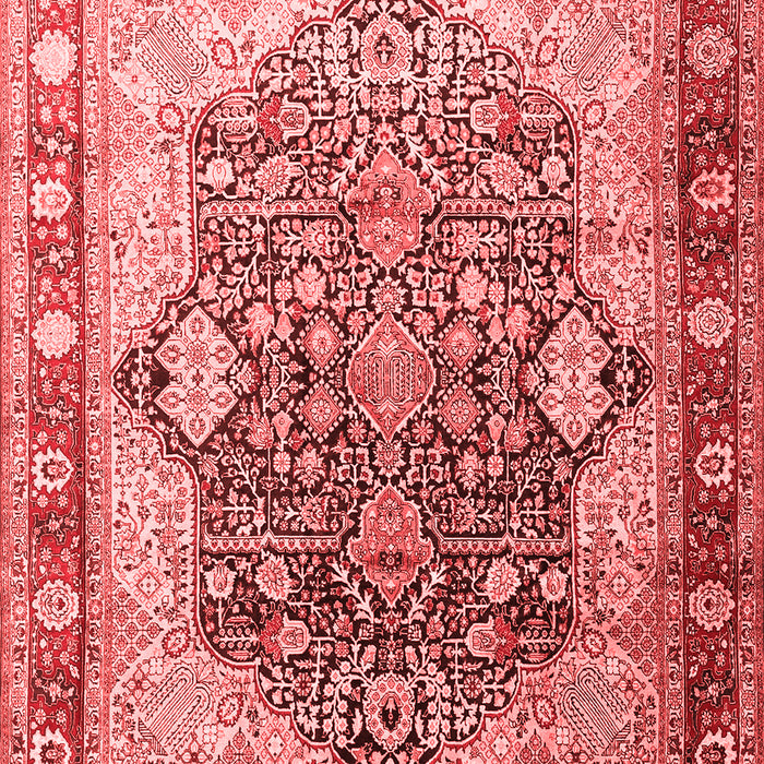 Machine Washable Persian Red Traditional Rug, wshtr1213red