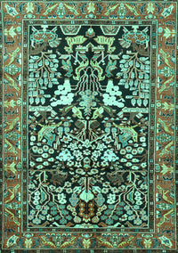 Persian Turquoise Traditional Rug, tr1214turq