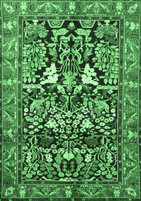 Persian Emerald Green Traditional Rug, tr1214emgrn