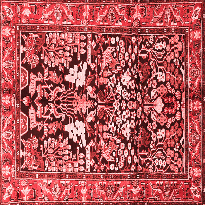 Machine Washable Persian Red Traditional Rug, wshtr1214red