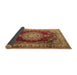 Sideview of Medallion Brown Traditional Rug, tr1215brn