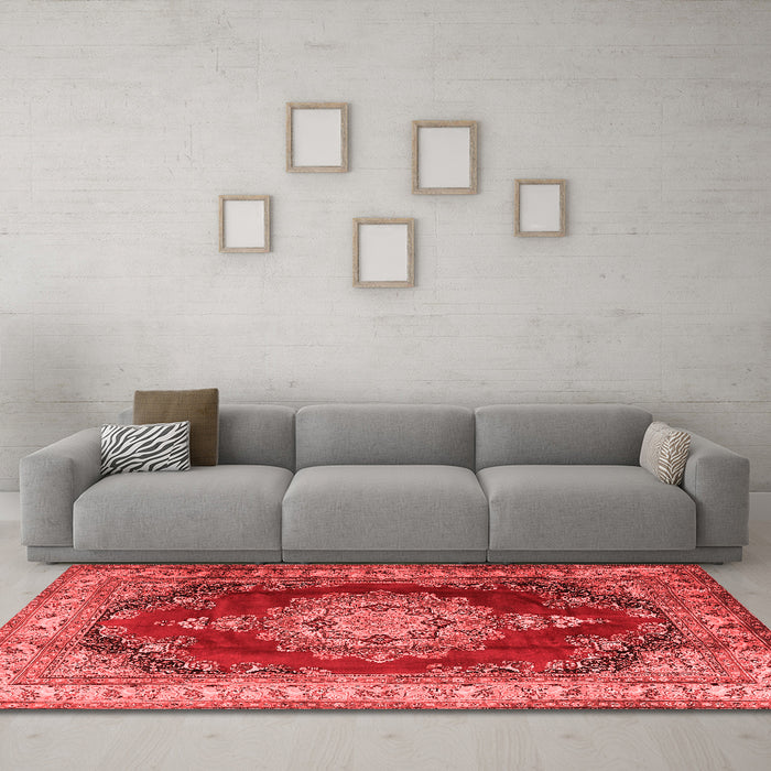 Traditional Red Washable Rugs