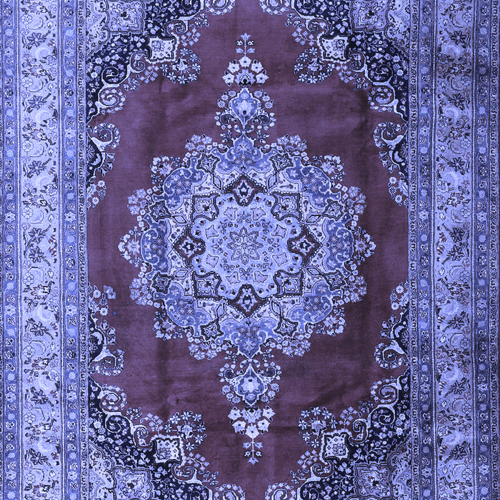 Medallion Blue Traditional Rug, tr1215blu
