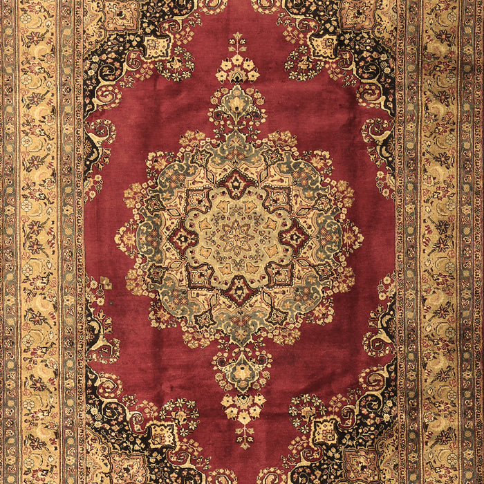 Medallion Brown Traditional Rug, tr1215brn