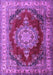 Medallion Purple Traditional Rug, tr1215pur