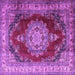 Square Medallion Purple Traditional Rug, tr1215pur