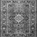 Serging Thickness of Medallion Gray Traditional Rug, tr1216gry