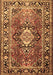 Medallion Brown Traditional Rug, tr1216brn