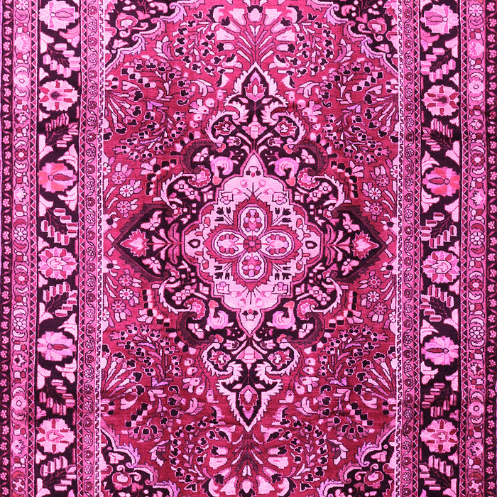 Medallion Pink Traditional Rug, tr1216pnk