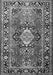 Medallion Gray Traditional Rug, tr1216gry