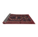 Sideview of Traditional Saffron Red Persian Rug, tr1217