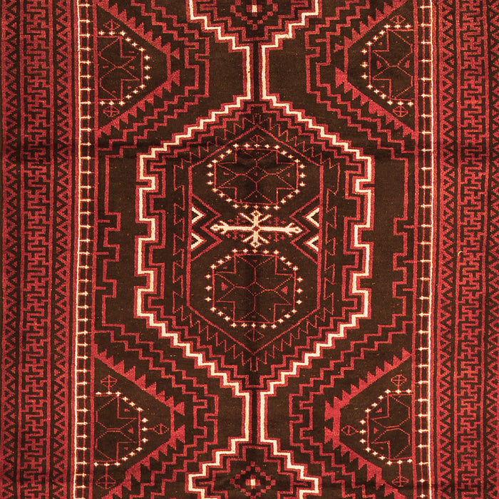 Serging Thickness of Machine Washable Persian Orange Traditional Area Rugs, wshtr1217org