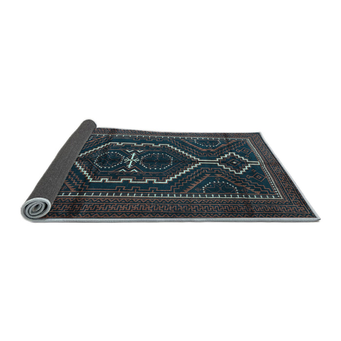 Sideview of Persian Light Blue Traditional Rug, tr1217lblu