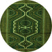 Machine Washable Persian Green Traditional Area Rugs, wshtr1217grn