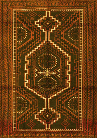 Persian Yellow Traditional Rug, tr1217yw