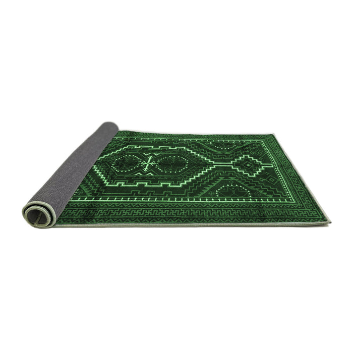 Sideview of Persian Emerald Green Traditional Rug, tr1217emgrn