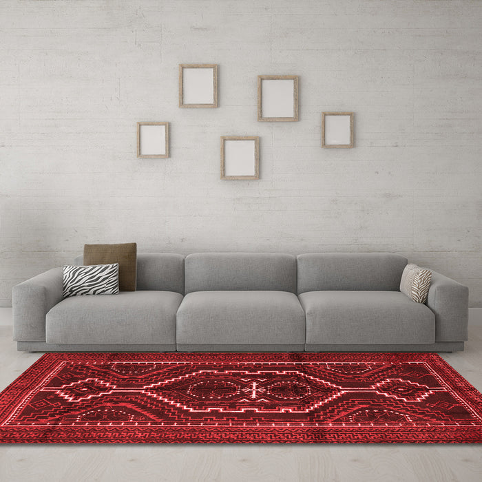 Traditional Red Washable Rugs