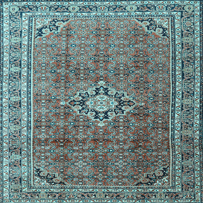 Square Persian Light Blue Traditional Rug, tr1218lblu