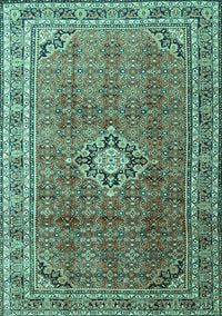 Persian Turquoise Traditional Rug, tr1218turq