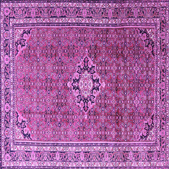 Square Machine Washable Persian Purple Traditional Area Rugs, wshtr1218pur