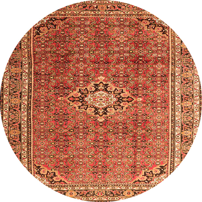 Square Persian Orange Traditional Rug, tr1218org