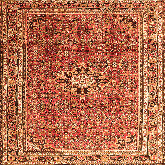 Serging Thickness of Persian Orange Traditional Rug, tr1218org