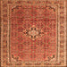 Serging Thickness of Persian Orange Traditional Rug, tr1218org