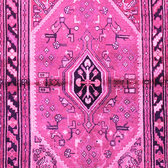 Machine Washable Persian Pink Traditional Rug, wshtr1219pnk