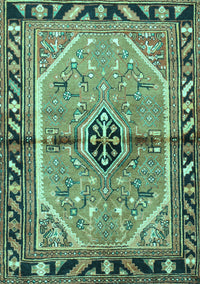 Persian Turquoise Traditional Rug, tr1219turq